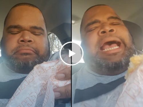 Guy sings about his chicken biscuit (Video)