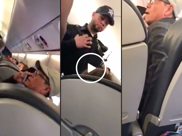 New footage of "belligerent" United passenger surfaces (Video)