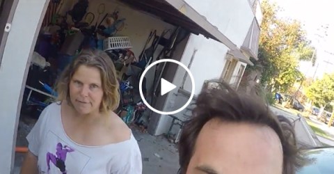 Infuriating neighbors from Hell go batshit insane (Video)