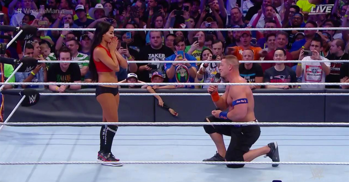 Nikki Bella Fucking John Cena Hd Video - John Cena and Nikki Bella get engaged