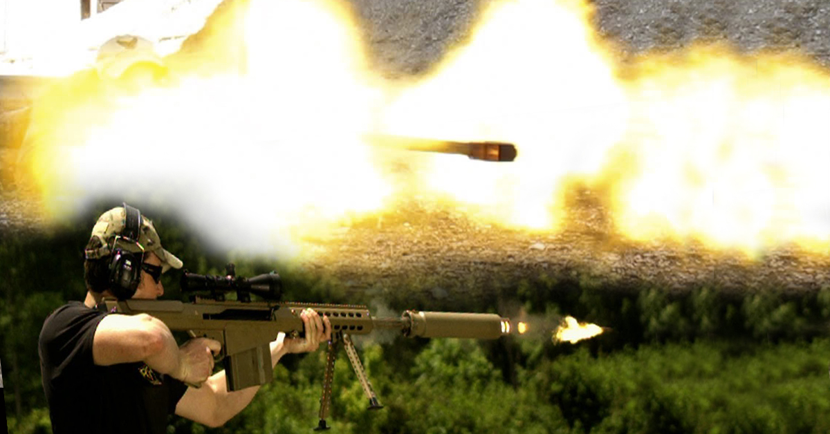 Future Silencer Of The Loud Barrett 50 Cal Sniper Rifle On Thechive Thechive