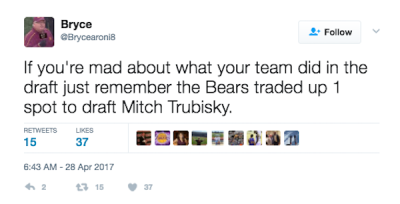 Old tweets from NFL draft quarterback Mitch Trubisky