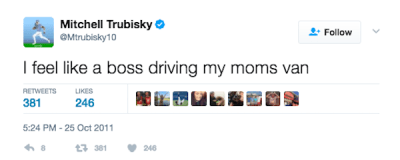 Mitch Trubisky Explains Infamous Tweet 