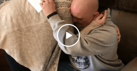 Touching moment stepdad is surprised with adoption papers (Video)