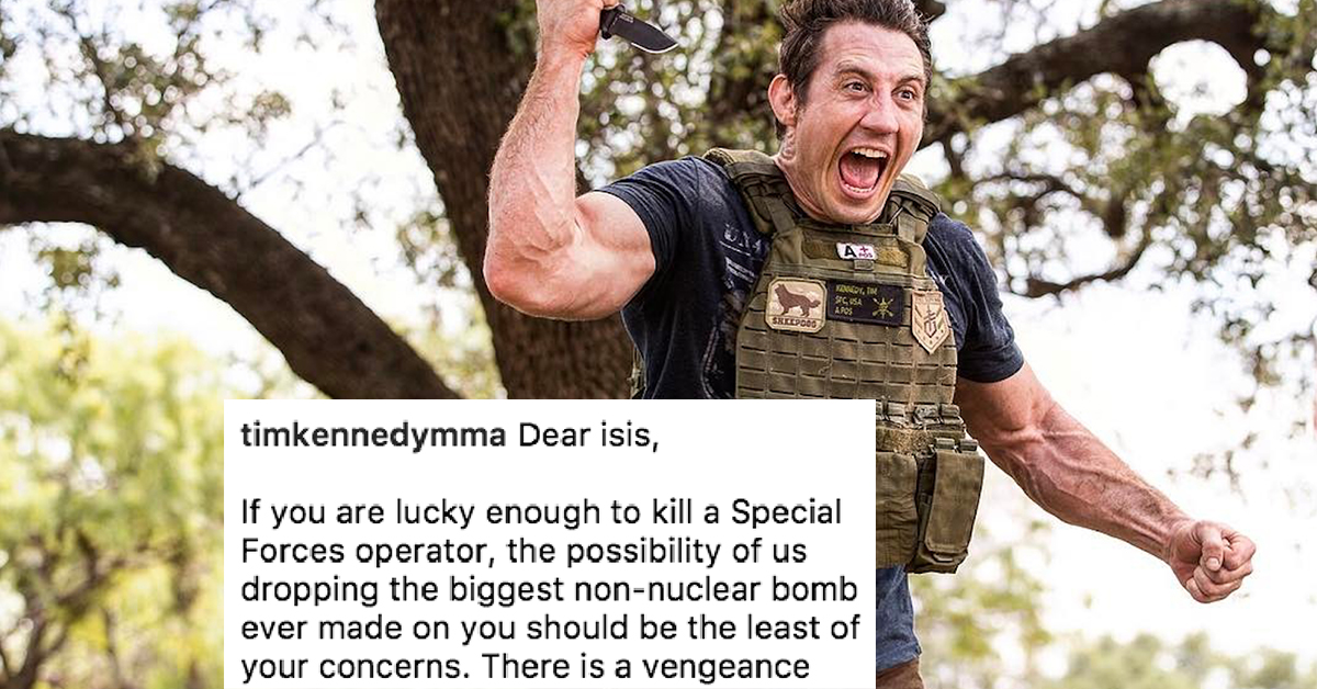 Ufc Vet, American Badass Tim Kennedy Reenlists In Army