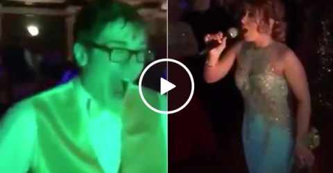 Girl calls out cheating boyfriend in front of entire Prom (Video)