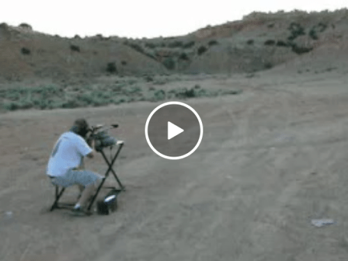 Guy takes .50 cal ricochet to the head (Video)