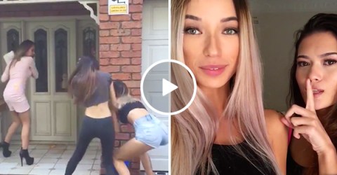 Cute roommates engage in an all out prank war (Video)
