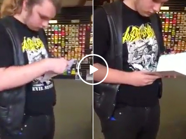 Kid receives dream guitar from deceased father (Video)