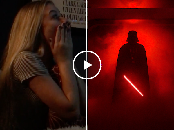 Girl has adorable reaction to finally seeing Rogue One for the first time (Video)