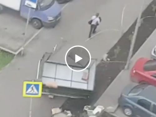 Man casually almost dies and he couldn't care less (Video)