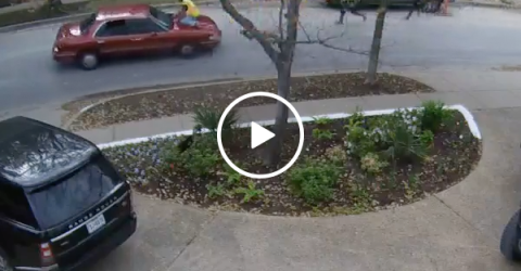 Insane footage of construction workers chasing a tool thief (Video)