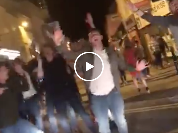 Impromptu dance party breaks out in the streets of England (Video)