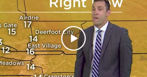 Weatherman confuses a sexual reference
