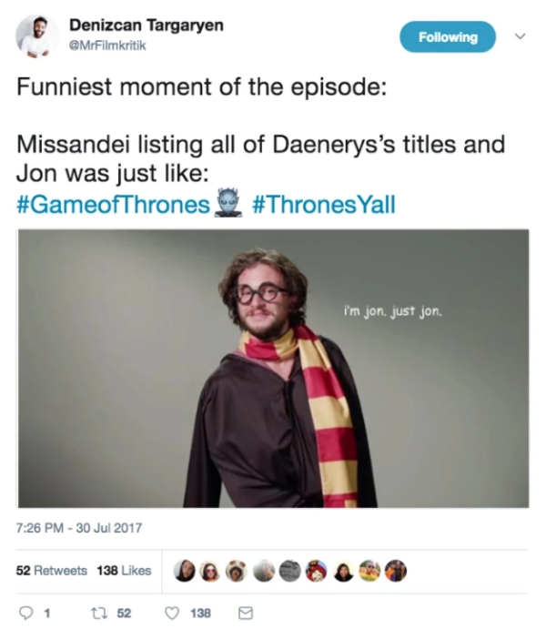 Season 7, episode 3 GoT reactions that will have you rolling!
