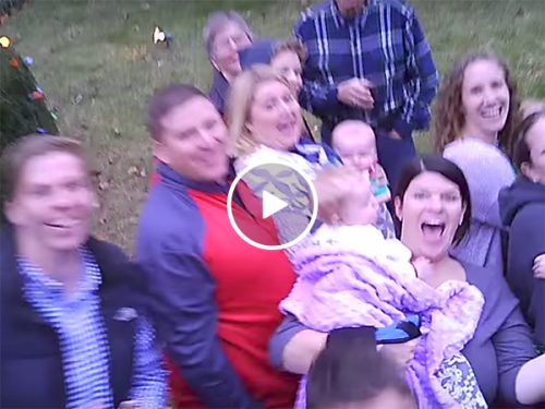 Family using drone to take selfie have accident (Video)