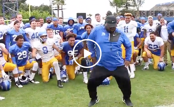 Coach who used to dance for MC Hammer has still got it (Video)