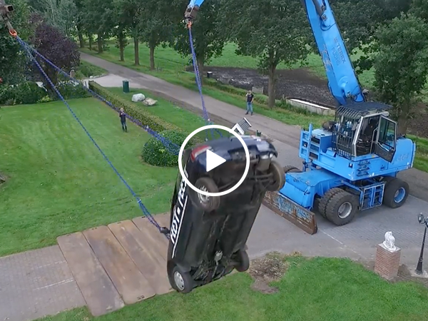 Redneck ingenuity creates car swing (Video)