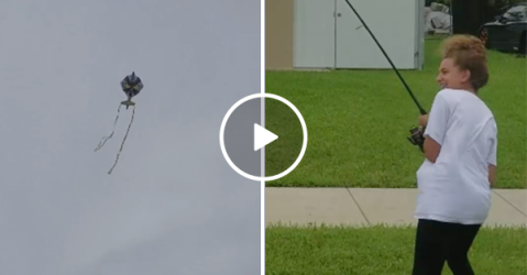 New Sport? People go kite fishing during Hurricane Irma (Video)