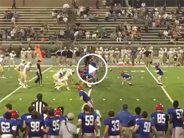 Boy with down syndrome scores a touchdown