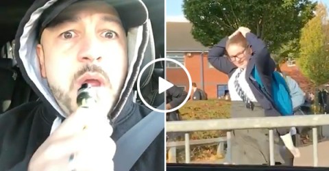 Embarrassing your kids comes with being a father (Video)