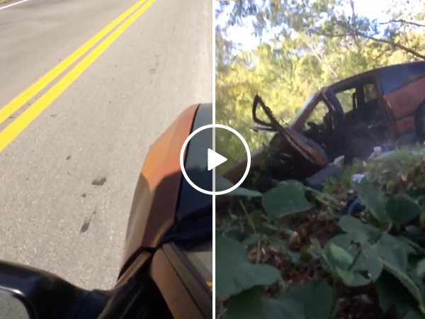 Idiot decides to ride dead car like a skateboard, crashes it (Video)
