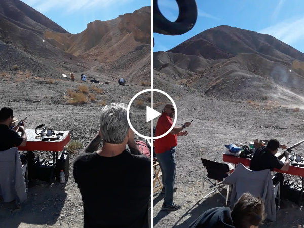 Guys shoot explosives and damage truck (Video)