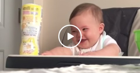 Baby Laughing At His Dad | Toddler Very Happy