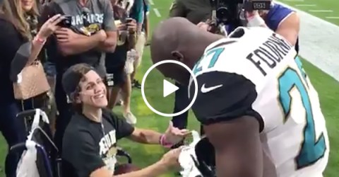 Leonard Fournette Gives Fan His Cleats | NFL Player Act of Good