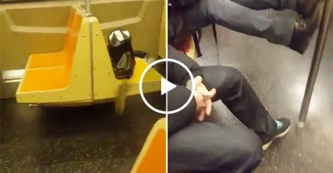 Passengers On Subway Freak Out When They See A Rat