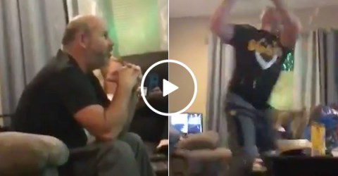 Steelers fan loses his mind over insane loss to the Patriots (Video)