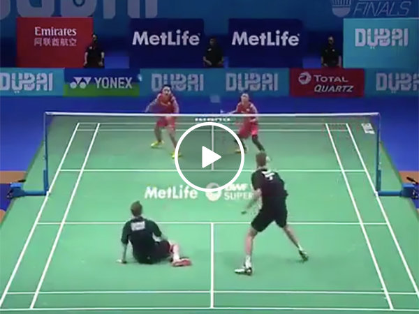 A Badminton Rally That Had Guys Jumping Everywhere