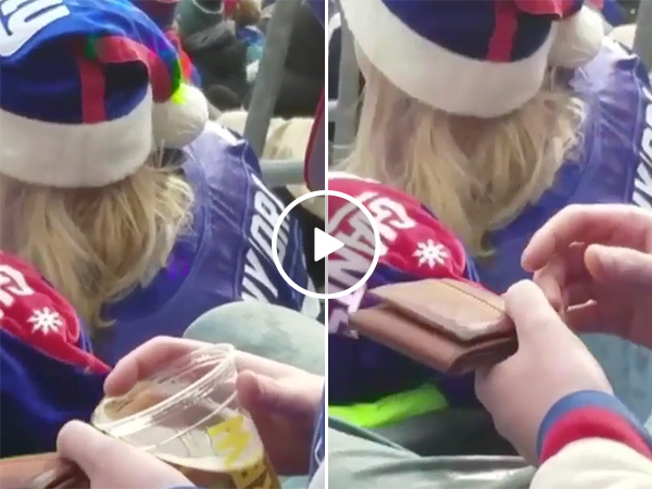 New York Giants Football Fan Drinks Too Much Beer