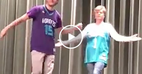 Mother and Son Dance To Some of the Greatest Music Hits
