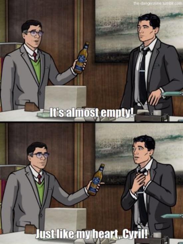 Enter The Danger Zone With These Archer Jokes (20 Photos)