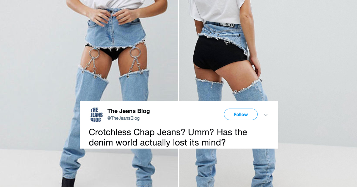 No One Is Having It With These Crotchless Jeans theCHIVE