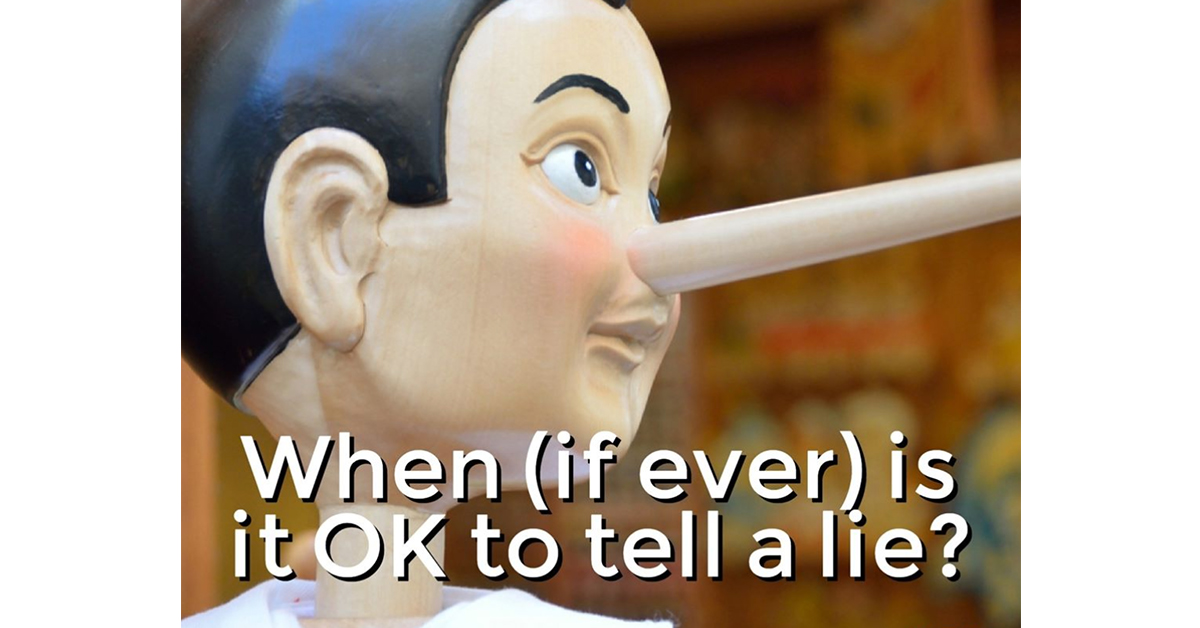 Chivers answer “when is it OK to tell a lie?”
