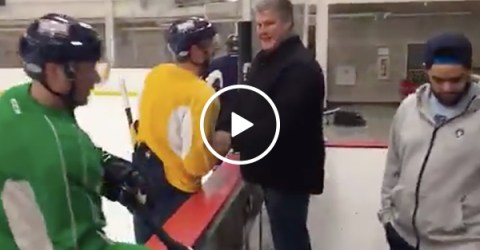 Hockey Player Tells Dad He's Going to the Olympics with USA