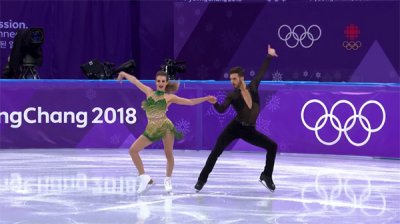 French Figure Skater Has A Nip Slip During Her Routine