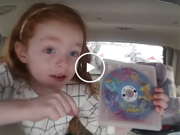 Little girl has the most adorable freakout over My Little Pony movie