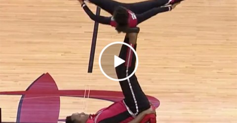 The Halftime Show of the Houston Rockets Game Was Full of Flips