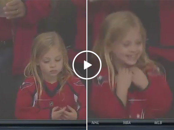 Washington Capitals Fan Gets Tossed A Puck During NHL Playoffs