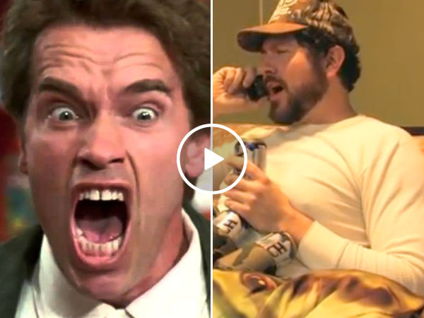 Arnold Schwarzenegger Sound Board Prank Calls Angry Redneck Video