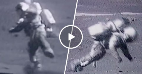Even astronauts lose the battle against gravity (Video)