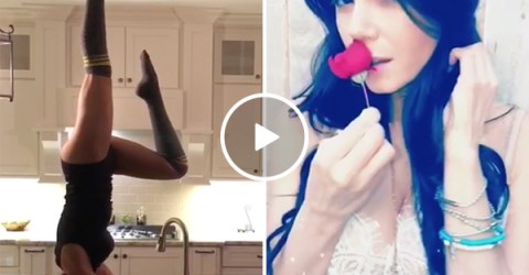 A sexy girl compilation to tug at your heart strings (Video)