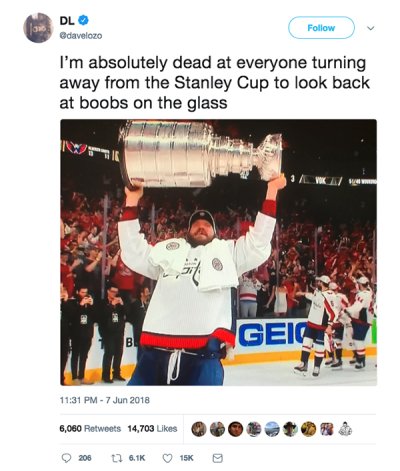 Hockey Chick flashes entire Washington Capitals team mid-Stanley Cup lap, This is the Loop
