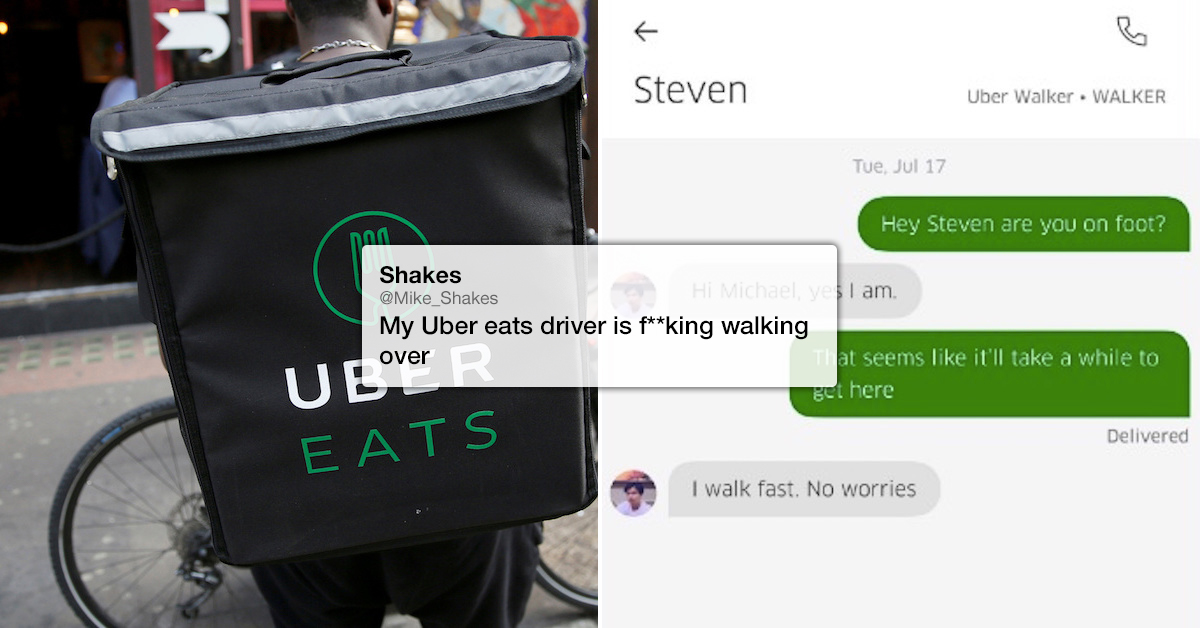 A walking Uber Eats delivery dude is seriously impressive (17 Photos)