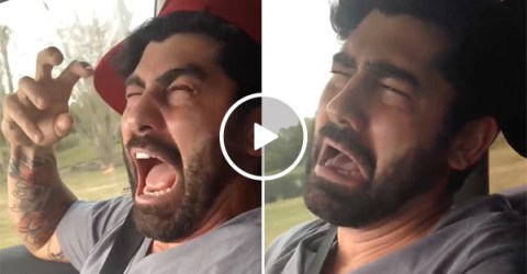 Son Throws a Tantrum in the Car and Dad Mocks the Crying Kid