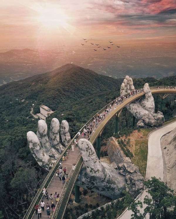 This bridge that just opened in Vietnam looks like it's lifting you ...