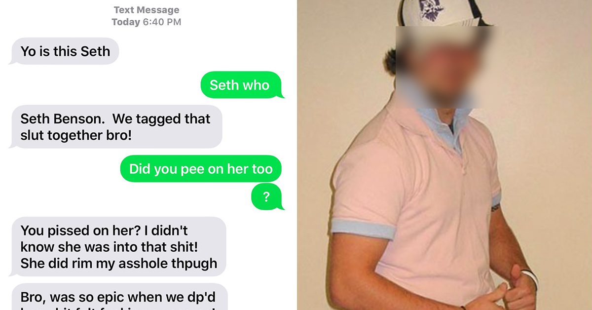 Douchebro texts wrong next, admits some weird sh*t